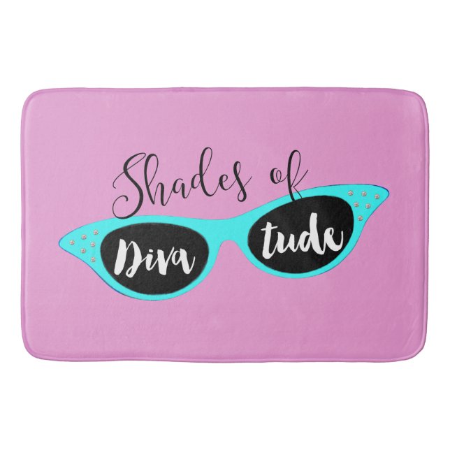 Shades of DIVAtude Bathroom Mat (Front)