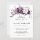 Shades of Dusty Purple Blooms Moody Floral Wedding