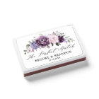 Shades of Dusty Purple Blooms Moody Wedding Favor