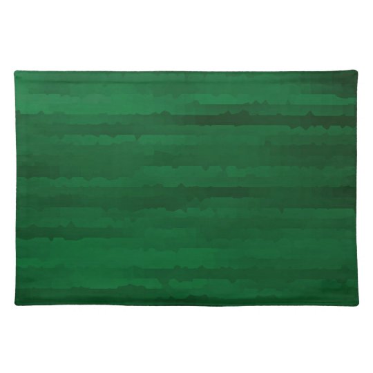 Shades of Emerald Green Cloth Placemat