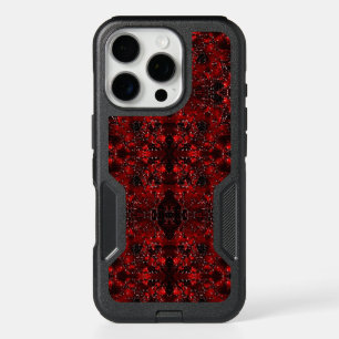 Shades of foliated red with white dotted  iPhone 16 pro case