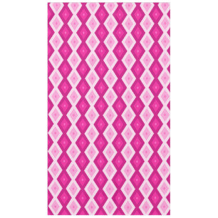 Shades of fuchsia diamond pattern tablecloth