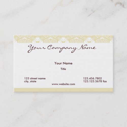 Shades of Gold Business Cards
