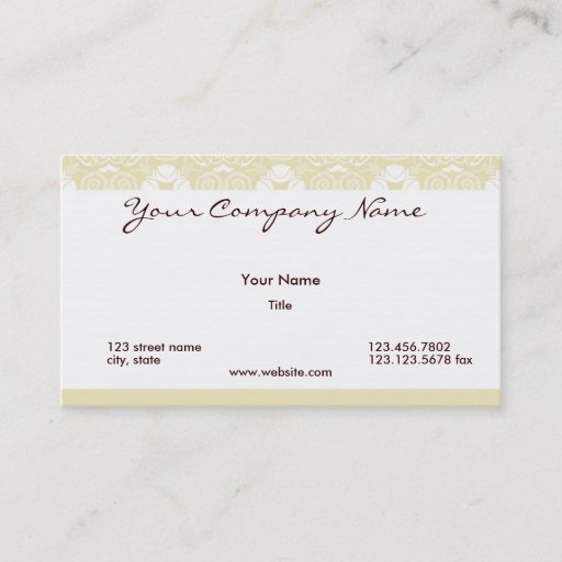 Customizable Shades of Gold Business Cards