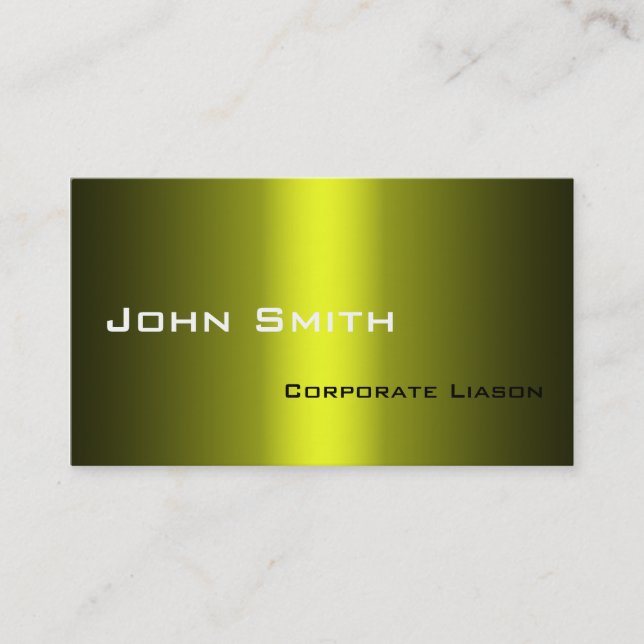 Shades of Gold Standard Business Cards (Front)