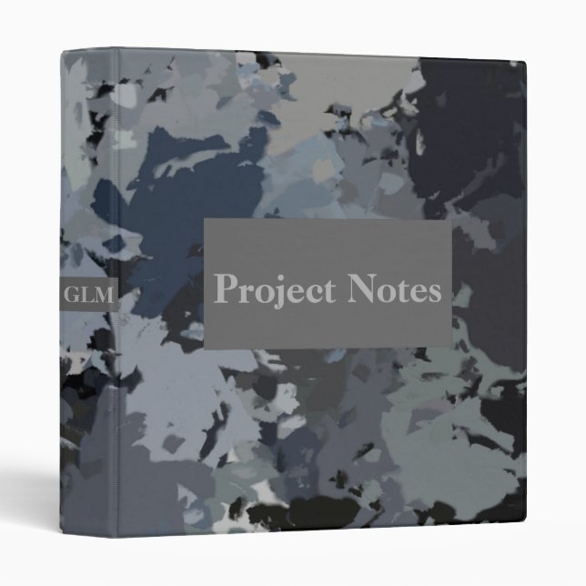 Shades of Gray 3 Ring Binder (Front/Spine)