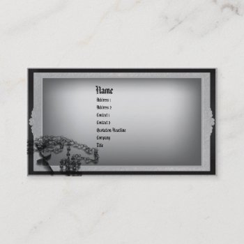 Shades Of Gray Gothic Business Card by gothicbusiness at Zazzle