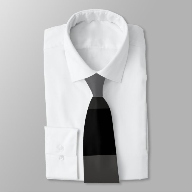 Shades of Gray Necktie (Tied)