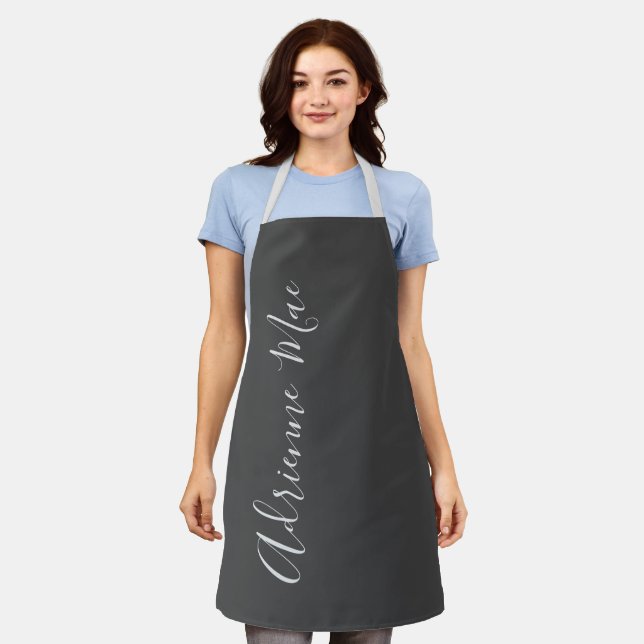 Shades Of Gray Simply Personalized Apron (Worn)
