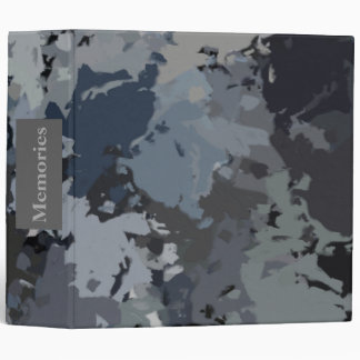 Shades of Gray Splatter 3 Ring Binder