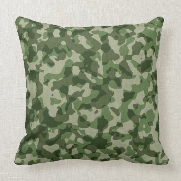 Shades Of Green Camo Pillow Shades Of Green Camo Pillow