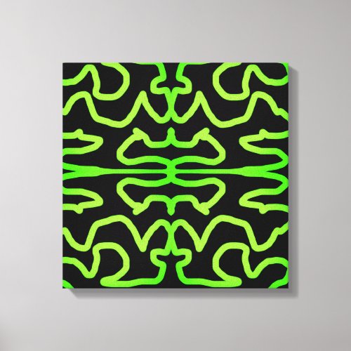 Shades of green canvas print