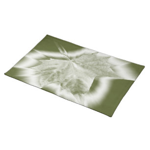 shades of green cloth placemat