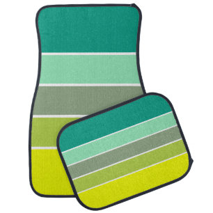 Shades of Green Color Palette 001 Car Mat