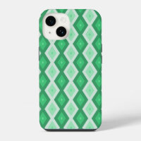 Shades of green diamond pattern