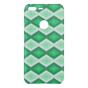 Shades of green diamond pattern uncommon google pixel XL case
