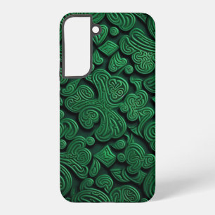 SHADES OF GREEN IRISH CELTIC SHAMROCKS SAMSUNG GALAXY S22+ CASE