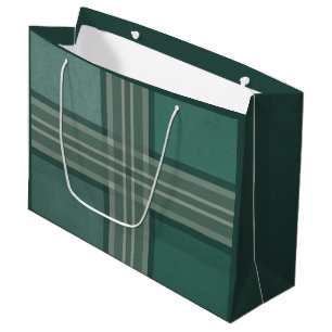 Shades of green large gift bag