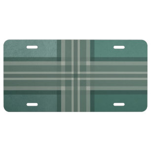 Shades of green license plate