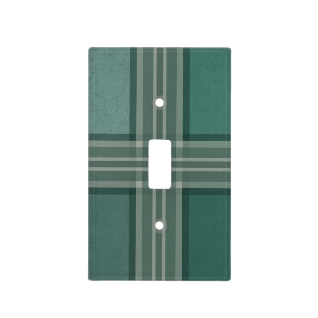 Shades of green light switch cover (Front)