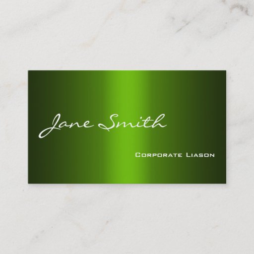 Customizable Shades of Green Modern Professional Business Cards