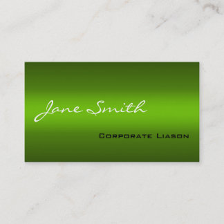 Shades of Green Modern Professional Business Cards