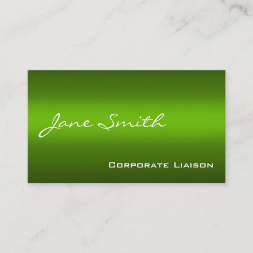 Shades of Green Modern Professional Business Cards