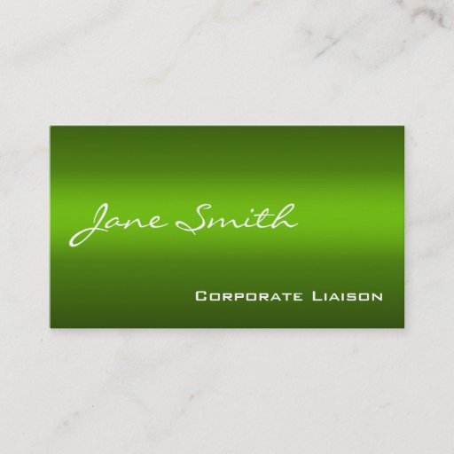 Customizable Shades of Green Modern Professional Business Cards