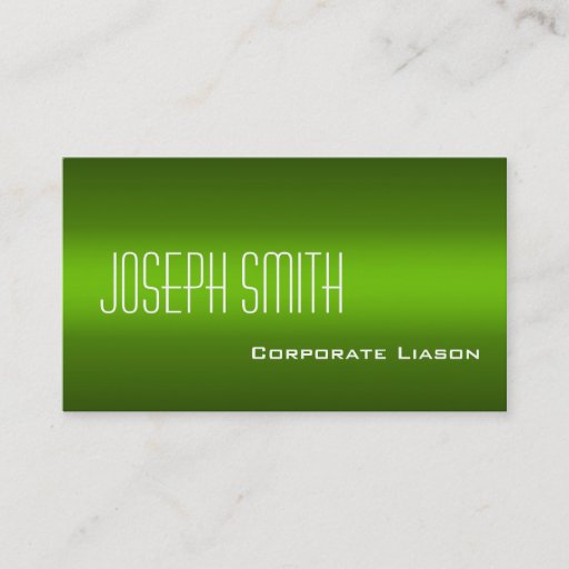 Customizable Shades of Green Modern Standard Business Cards