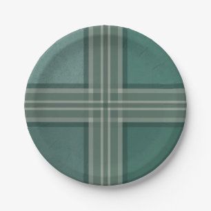 Shades of green paper plates