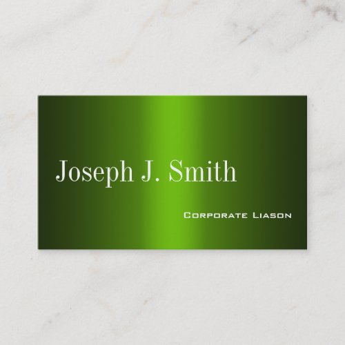 Shades of Green Professional  Business Cards