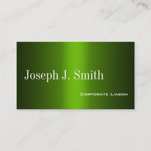 Customizable Shades of Green Professional  Business Cards
