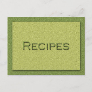 Shades of Green Recipe Card
