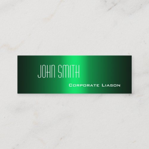 Shades of Green Skinny Business Cards