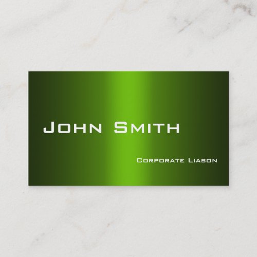 Shades of Green Standard Business Cards