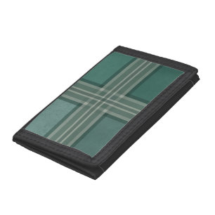 Shades of green tri-fold wallet