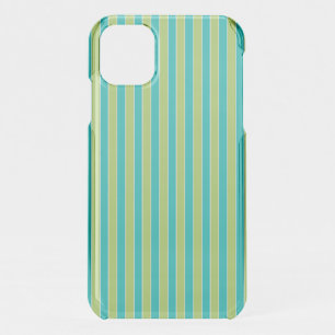 Shades of Green Vertical Striped Uncommon iPhone C 11 Case