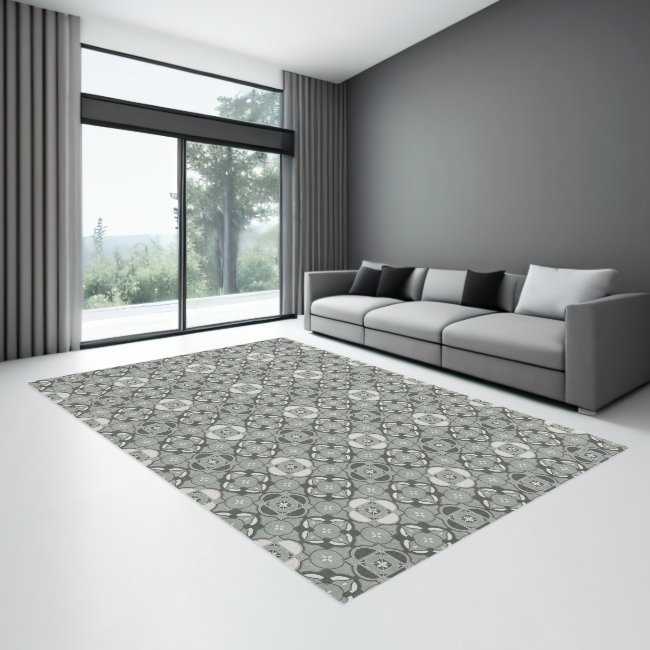 Shades of Greenish Gray Arabesque Tiles Beautiful