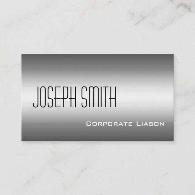 Shades of Grey Modern Professional Business Cards (Front)