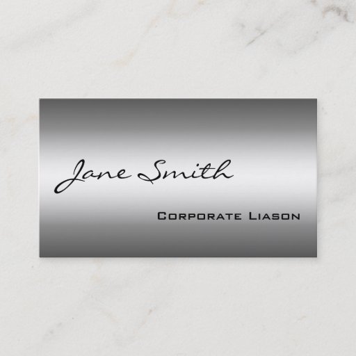 Customizable Shades of Grey Modern Professional Business Cards