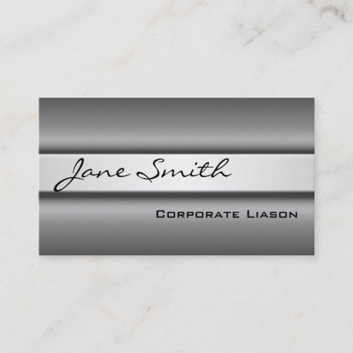 Customizable Shades of Grey Modern Standard Business Cards
