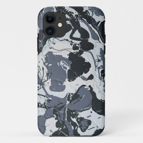 Shades of Grey monochrome modern abstract iPhone 11 Case