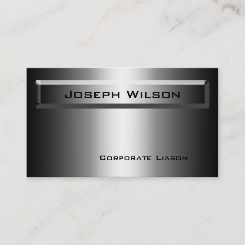 Shades of Grey Plain Modern Business Cards