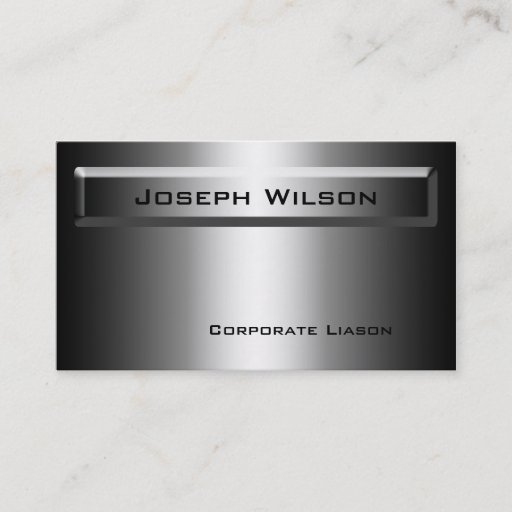 Customizable Shades of Grey Plain Modern Business Cards