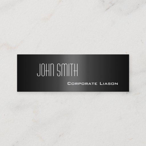 Customizable Shades of Grey Skinny Business Cards