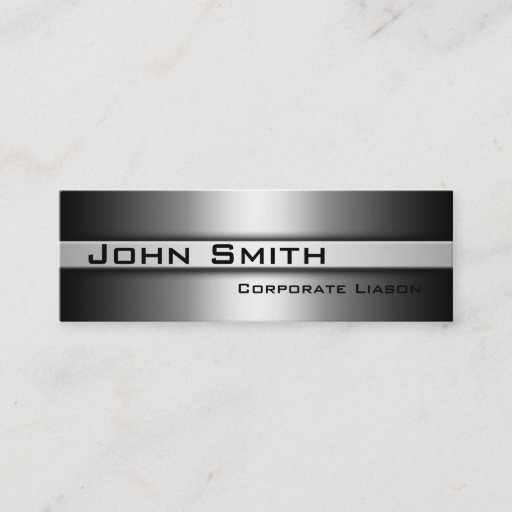 Customizable Shades of Grey Skinny Business Cards