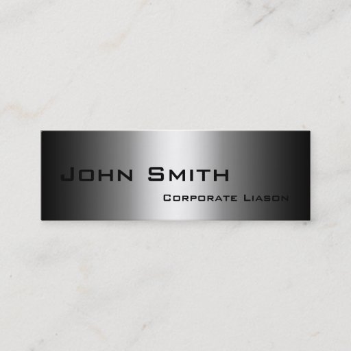 Customizable Shades of Grey Skinny Business Cards