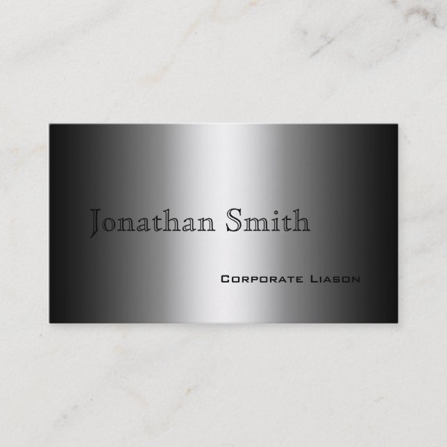 Shades of Grey Standard Business Cards (Front)