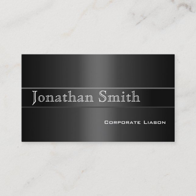 Shades of Grey Standard Business Cards (Front)
