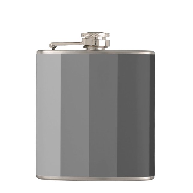 Shades of Grey Vinyl Wrapped Flask (Front)